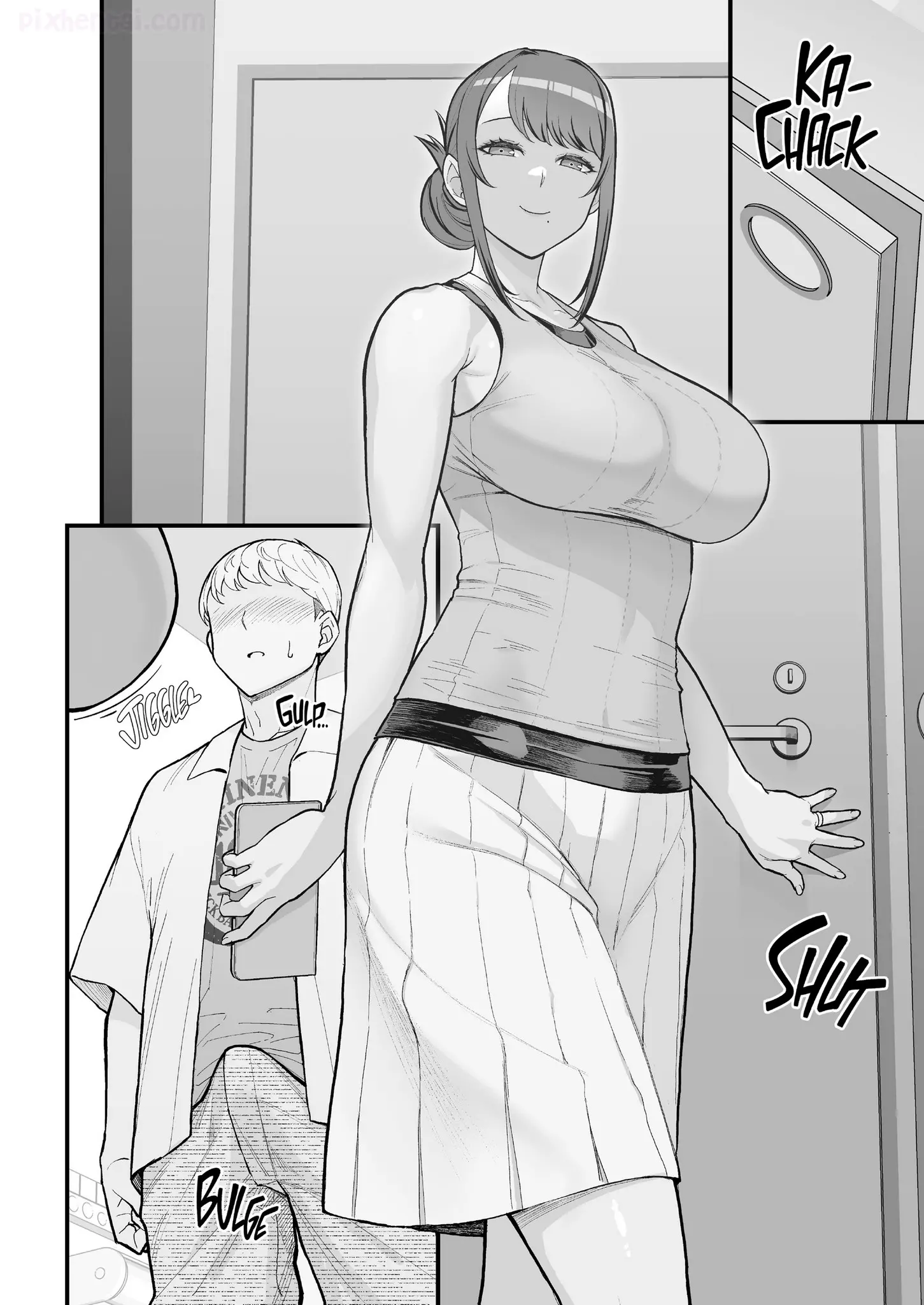 Komik hentai xxx manga sex bokep Hitozuma no Jitaku ni Hakuchuu Houmon Suru Hon 21